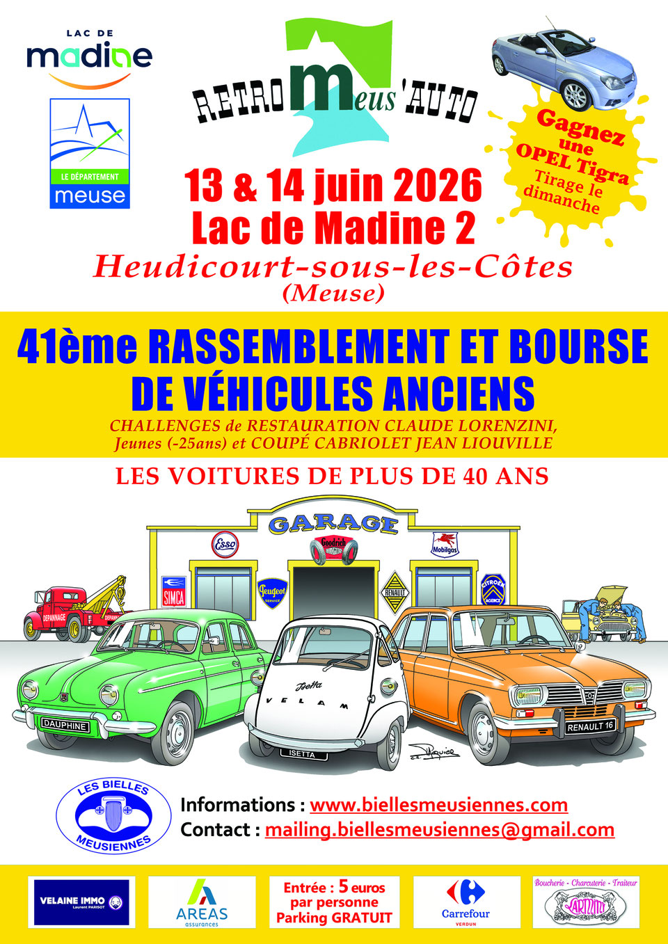 41e Rassemblement et Bourse aux Véhicules Anciens Lac de Madine